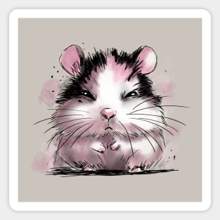 Grumpy Hamster Magnet